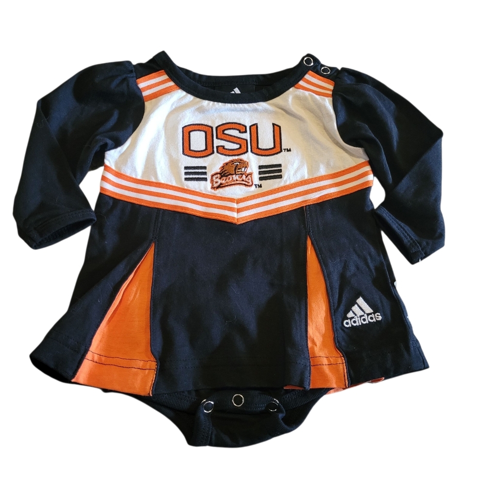 NWT Adidas Kids OSU Beavers Long Sleeve Cheerleading Uniform Set 3-6 Months